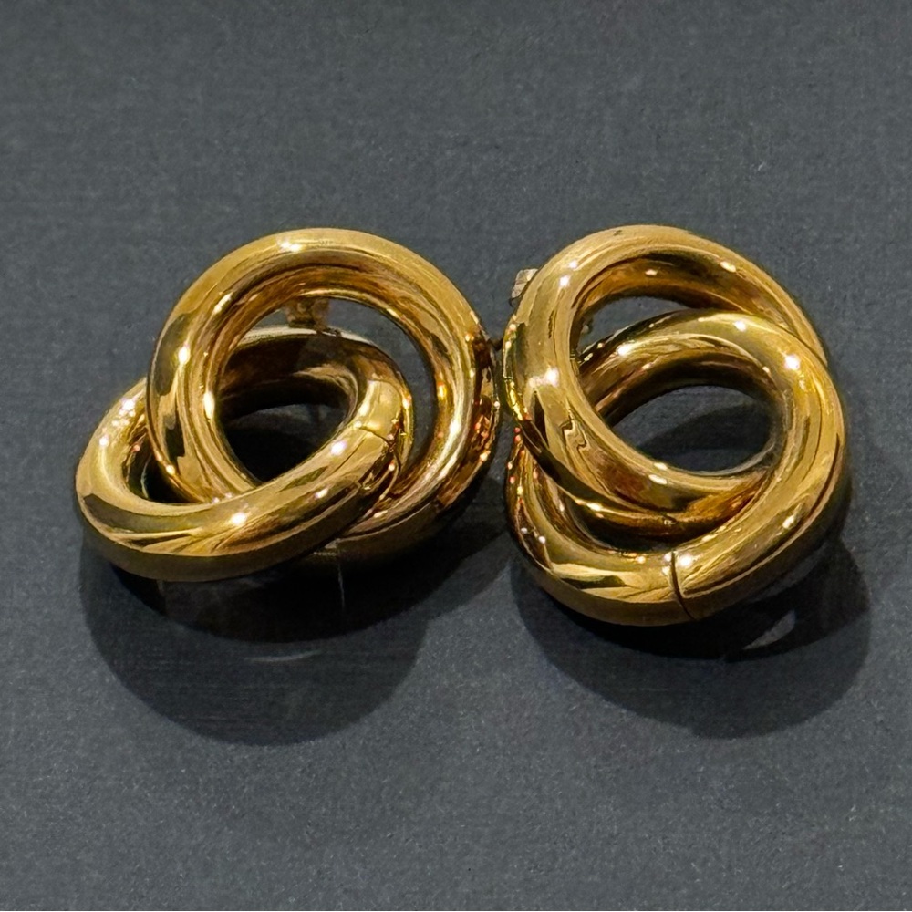 Laura Lombardi raw brass links earrings